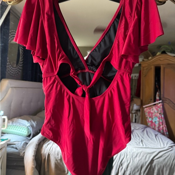 Charmo Red Women's Swimwear - Picture 3 of 9